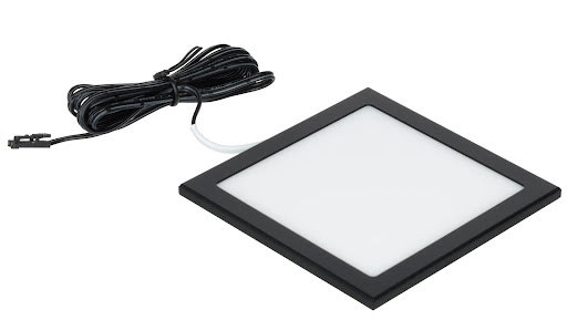 Riex EL53 LED svetlo 100×100 mm, 12 V, 3 W, 4000 K, čierne - F003522