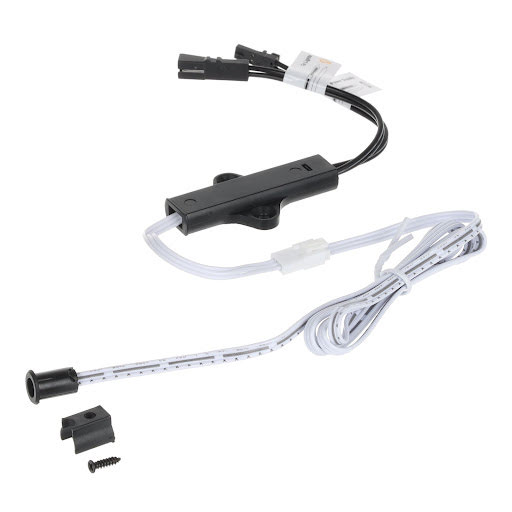 Riex EC31 dverový senzor, povrchová/zápustná mont., 12 / 24 V, 60 W, čierny - F003523